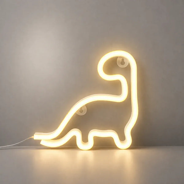 Leuchttafel Nachtlicht Neon in Dinosaurierform