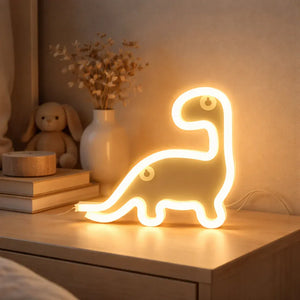 Leuchttafel Nachtlicht Neon in Dinosaurierform