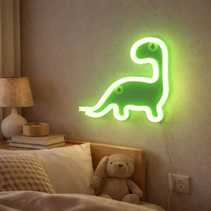 Leuchttafel Nachtlicht Neon in Dinosaurierform