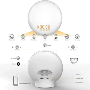 Lichtwecker mit Sonnenaufgangssimulation und Bluetooth-App