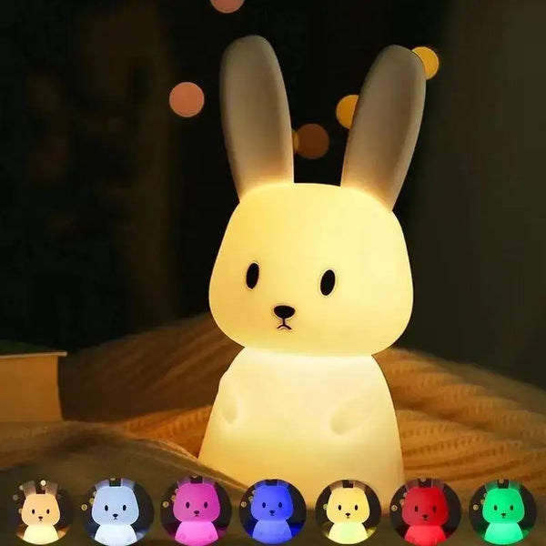 Großes Nachtlicht Hase aus Silikon