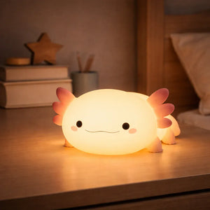 Nachtlicht Axolotl Wiederaufladbar aus Silikon