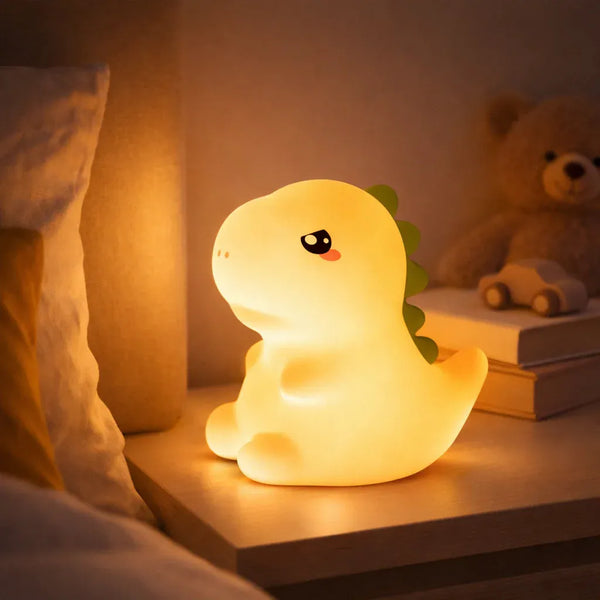 Nachtlicht Dinosaurier aus Silikon 7 Farben