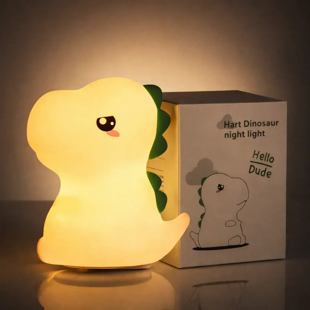 Nachtlicht Dinosaurier aus Silikon 7 Farben