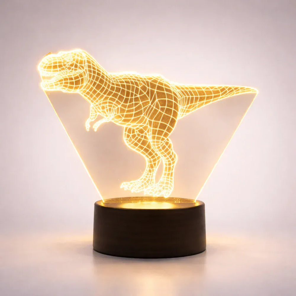 Nachtlicht in Dinosaurierform 3D für Kinder