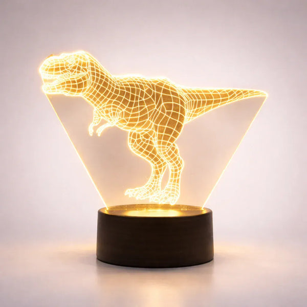 Nachtlicht in Dinosaurierform 3D für Kinder