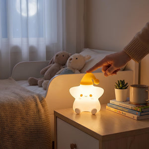 Nachtlicht Stern 7 Farben Wiederaufladbar für Baby