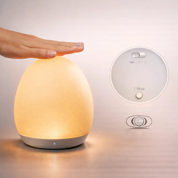 Nachtlicht LED in Eiform Wiederaufladbar per USB