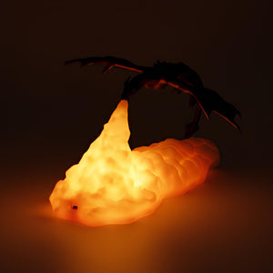 Nachtlicht 3D-Gedruckt in Drachen-Dinosaurier-Form