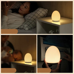 Veilleuse œuf LED rechargeable USB, lumière douce et originale pour bébé et chambre enfant